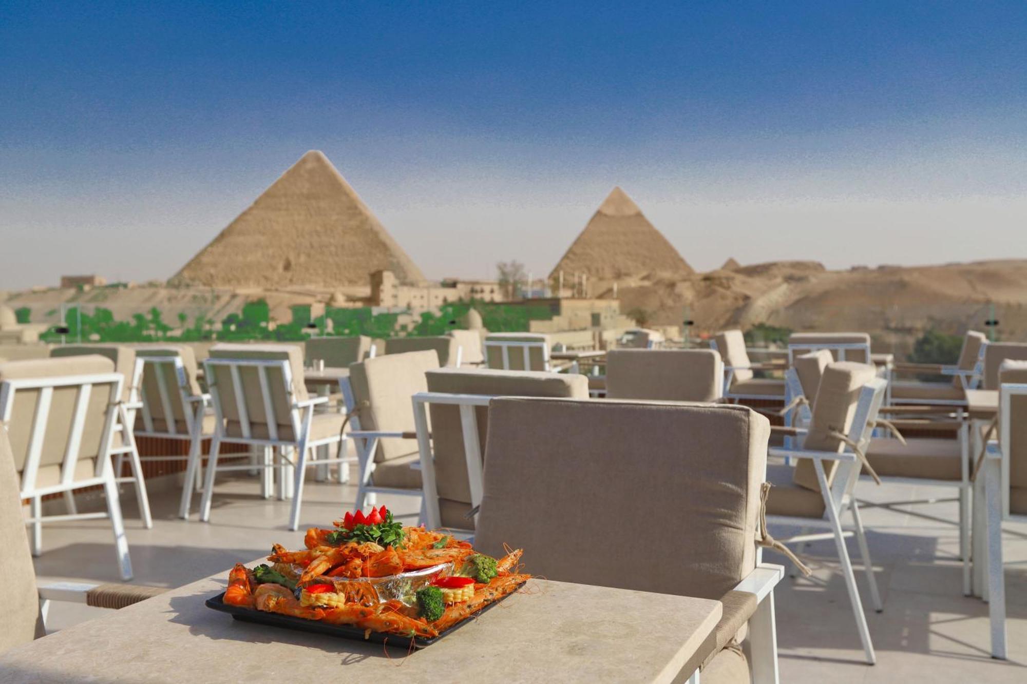 Gaia Pyramids Hotel Kafret el-Gabal Eksteriør bilde