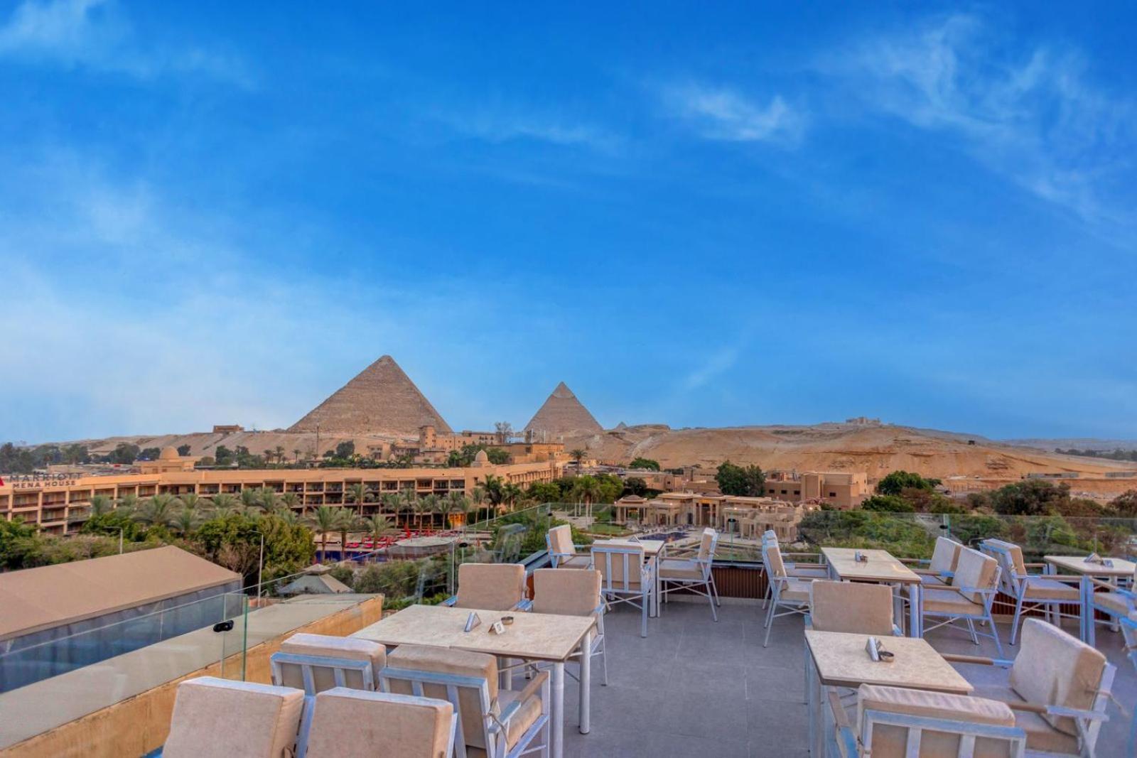Gaia Pyramids Hotel Kafret el-Gabal Eksteriør bilde